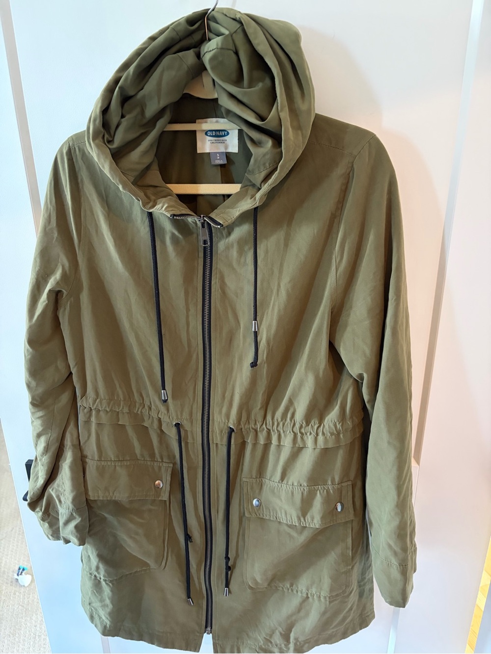 Old Navy Olive Hooded Utility Anorak Jacket